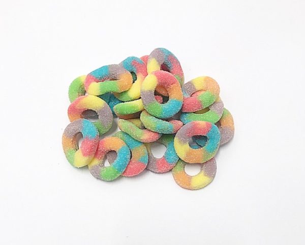 Sour Rainbow Ring Candy