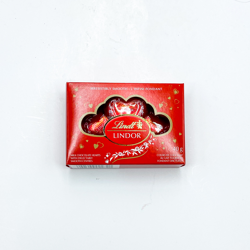» Chocolat Lindt Lindor Coeurs Lait StValentin 40g