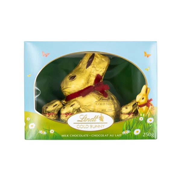 Chocolat Pâques Ensemble Gold Bunny Lindt 200g & 5 Gold Bunny 10g