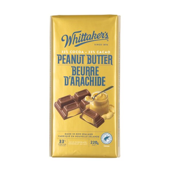 Chocolate Bar Whittaker's Peanut Butter 220g
