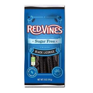 Bonbon Réglisse Noir Red Vines Sans Sucre 141g