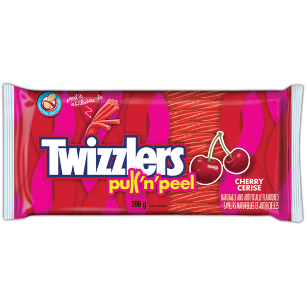 Twizzlers Cherry Pull n Peel Candy 396g